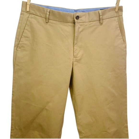 Alton Lane Mens Tailored Fit Chino Pant Flat Front Stretch Tapered Leg Size 33 - Picture 4 of 13